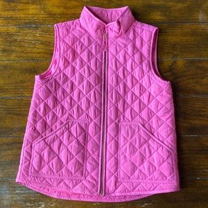 J. Crew Factory pink girls size 10 vest. Worn once.